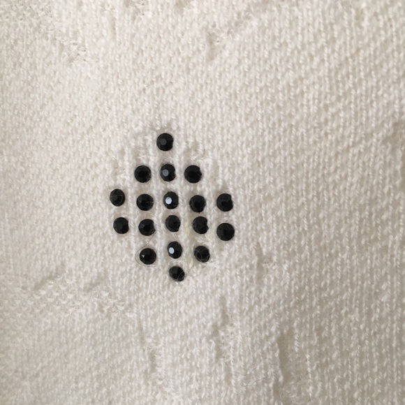 NWT Club Monoco Ivory Sweator with Sarvoski - Picture 3 of 5